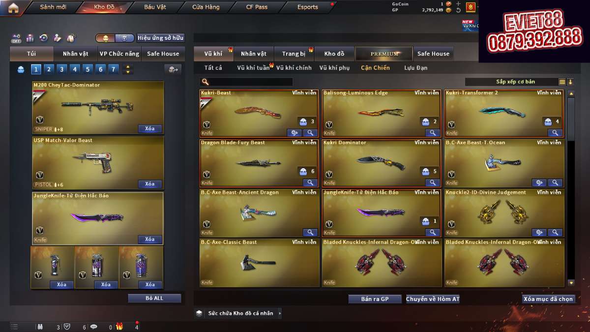 shop acc cf uy tin gia re